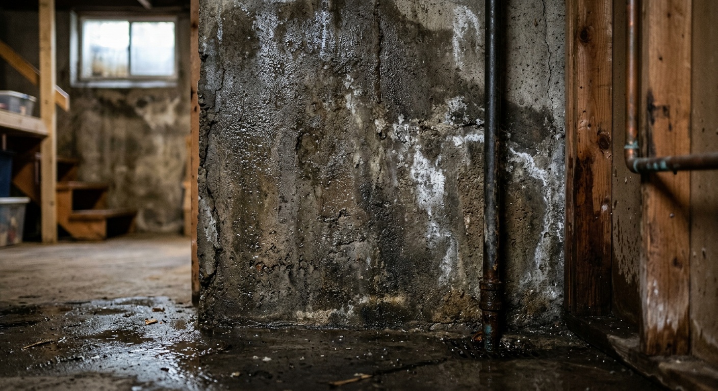 Wet basement walls