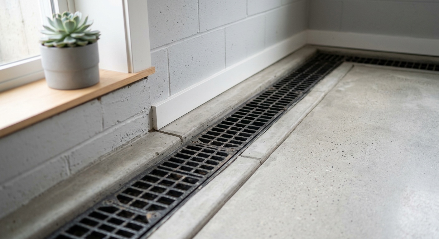 Basement drainage systems